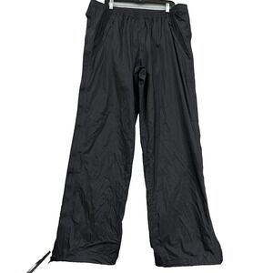 Marmot Pants XXL Black Full‎ Zip Sides Waterproof Windbreaker Packable Nylon